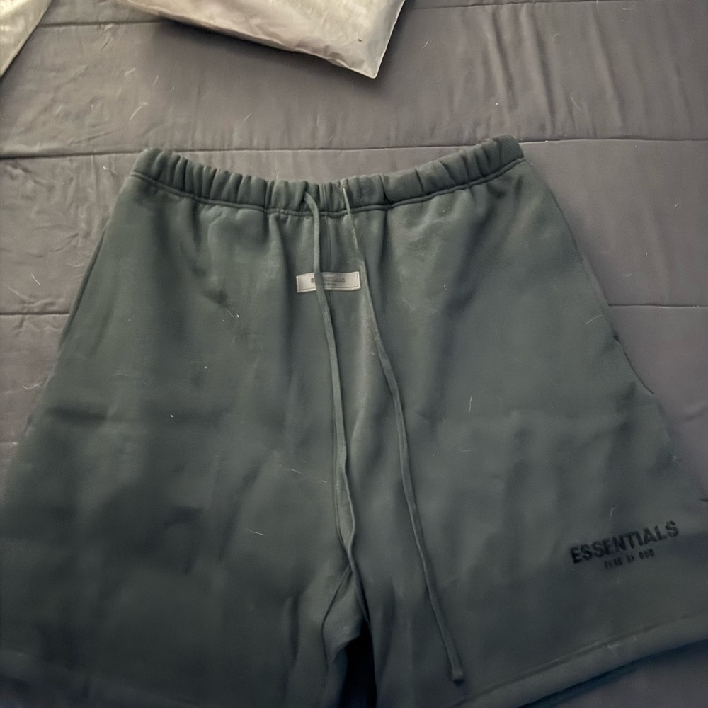 Essentials Men's Dark Gray Athletic Shorts
